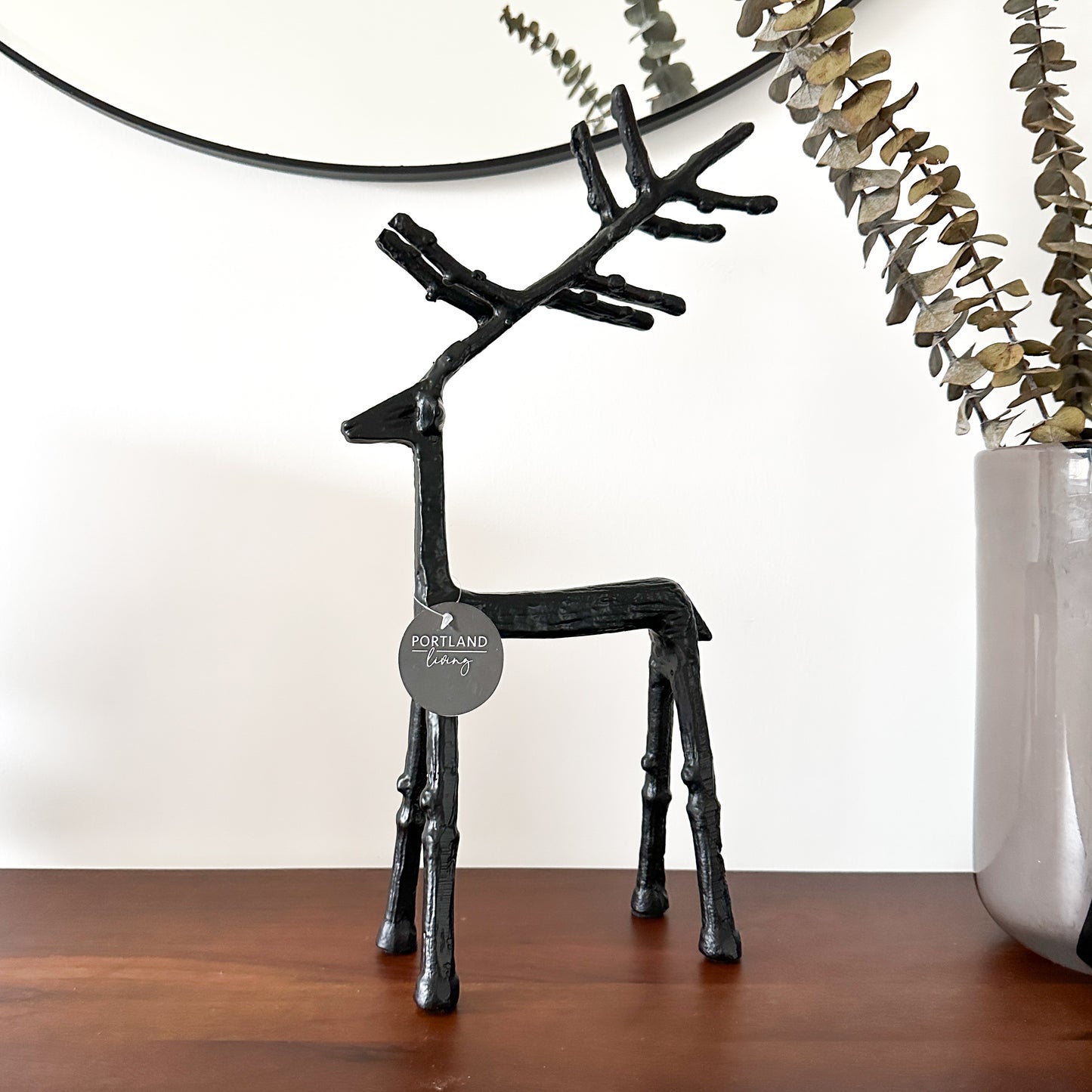 Black Aluminium Reindeer