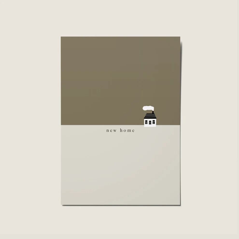 New Home Illustrated Minimal Nordic Card