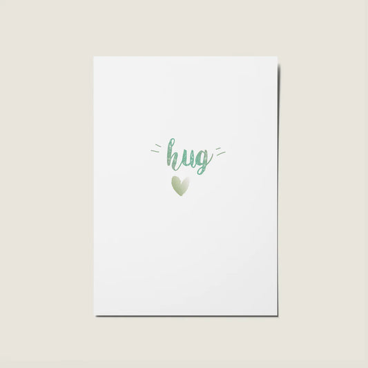 Hug And Heart Card